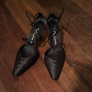 Nina Strappy Black Women's Heels